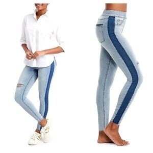 Spanx Distressed Skinny Jean Leggings 9A.